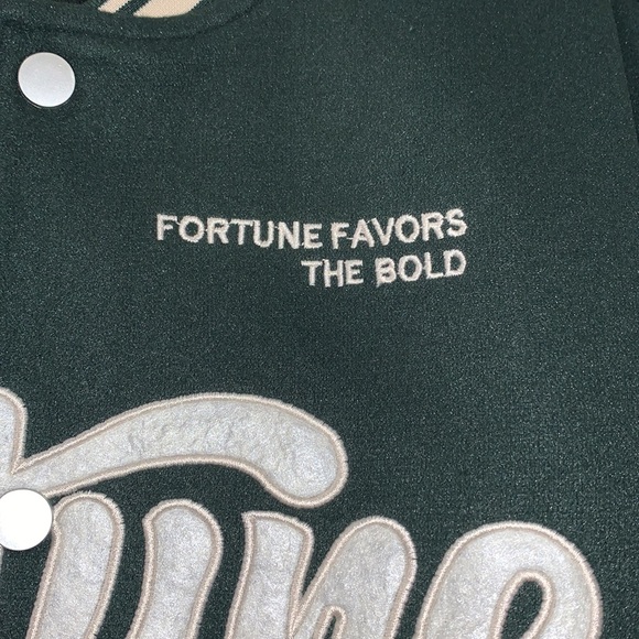 🏆Green &white Varsity Jacket - Picture 4 of 5